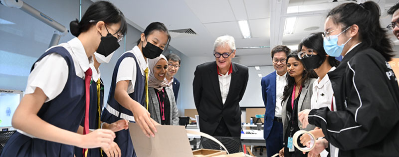 Engineering problem-solvers of tomorrow: Sir James Dyson officially open doors to the Dyson-SUTD Innovation Studios