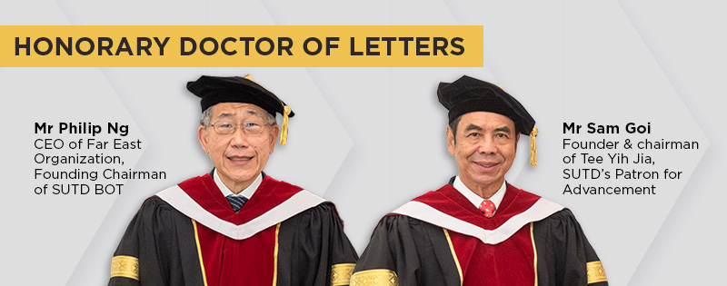 SUTD Confers Honorary Degrees for the First Time