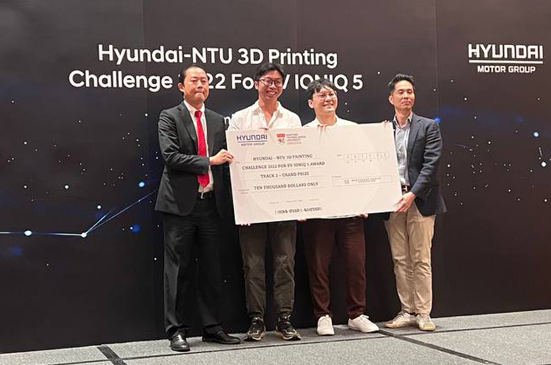 Hyundai-NTU 3D Printing Challenge Grand Prize award