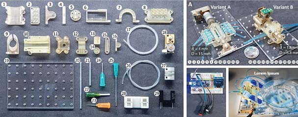 SUTD researchers developed DIY 3D-printed peristaltic pump kits for microfluidics