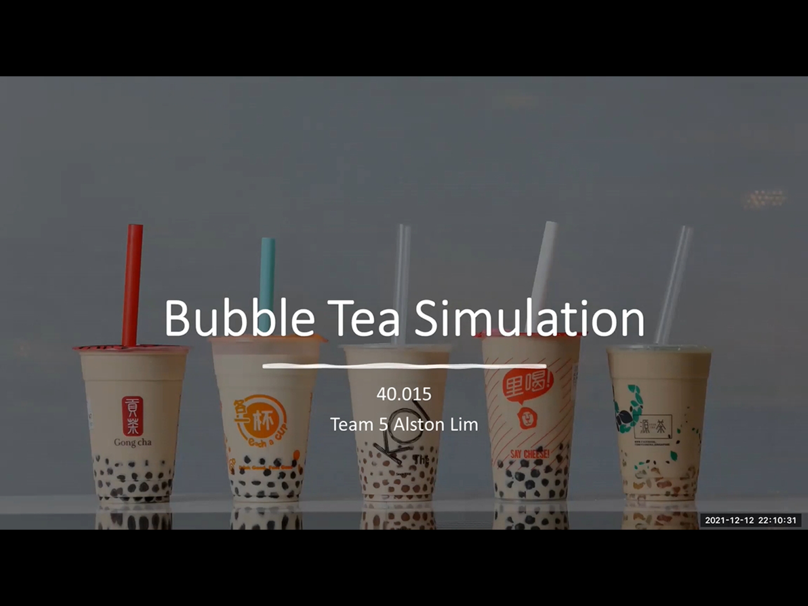 Bubble Tea Simulation