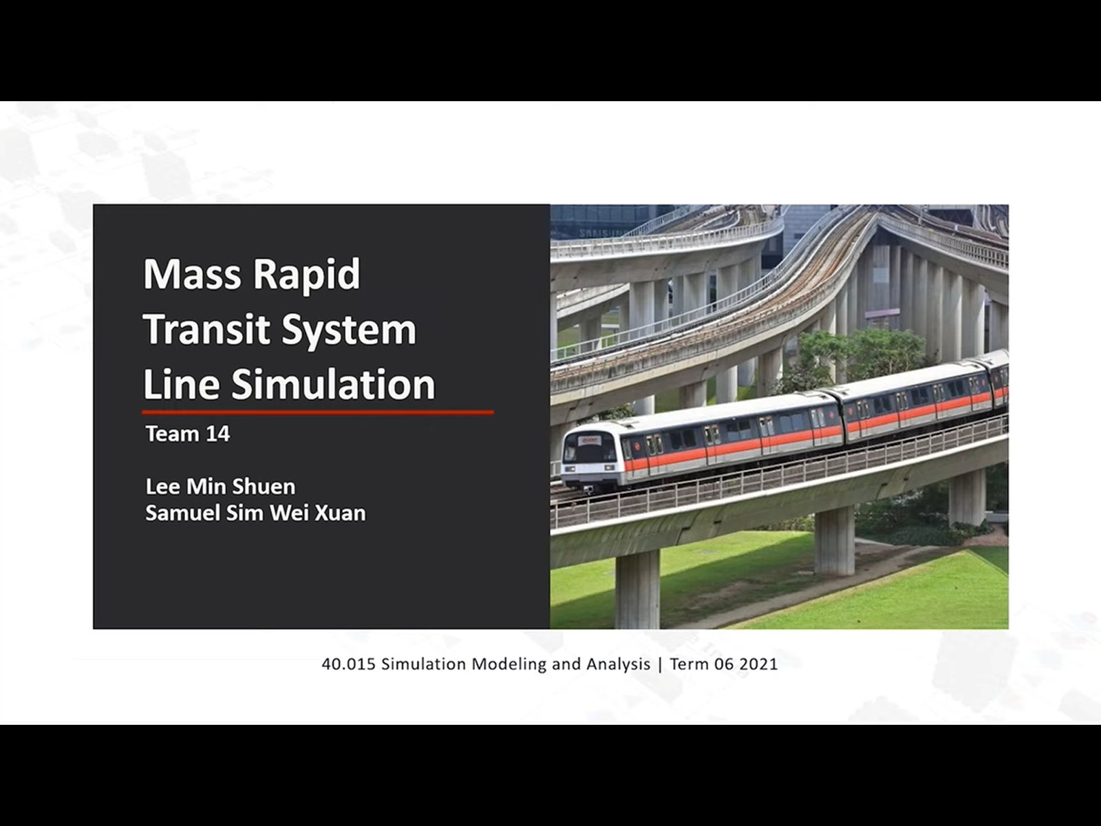 Mass Rapid Transit System Line Simulation