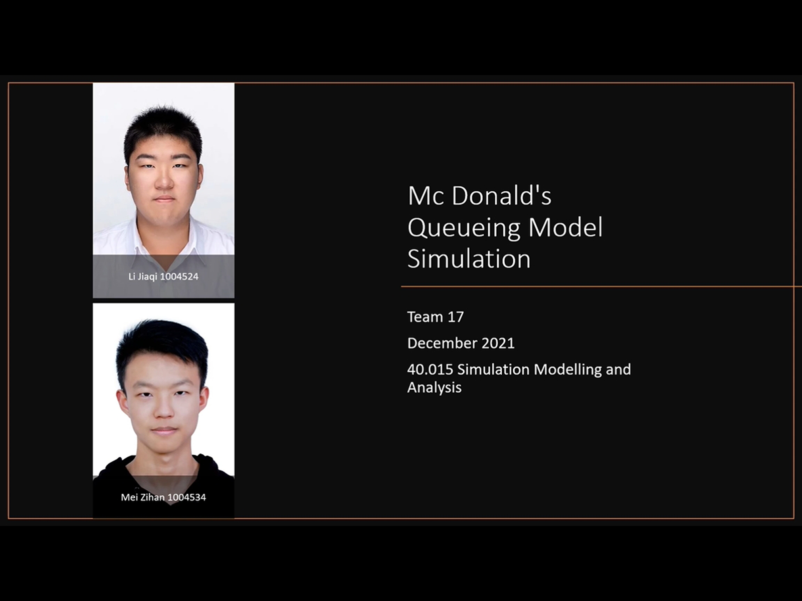 McDonalds Queueing Model Simulation