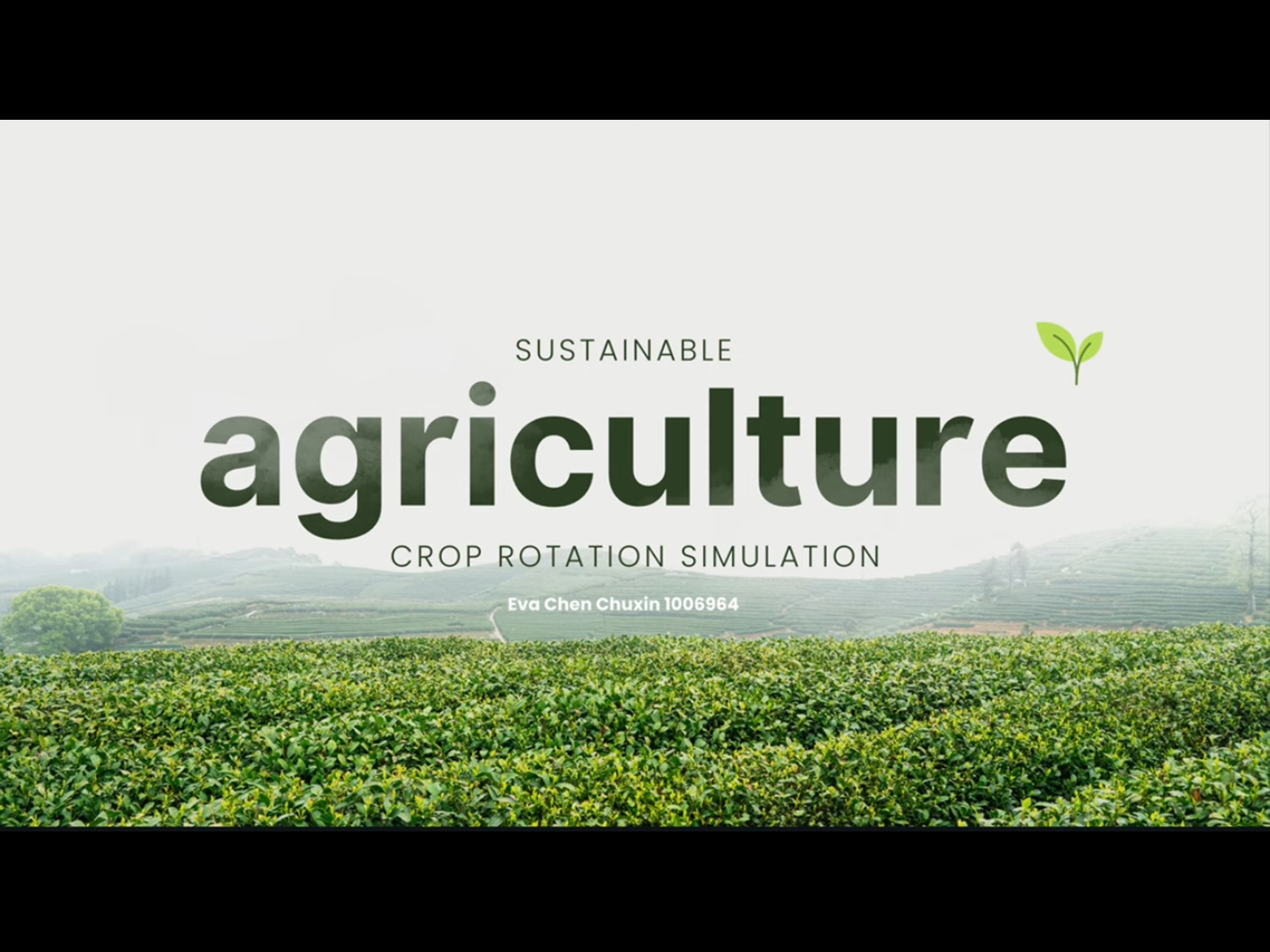 Sustainable Agriculture and Crop Rotation Simulation