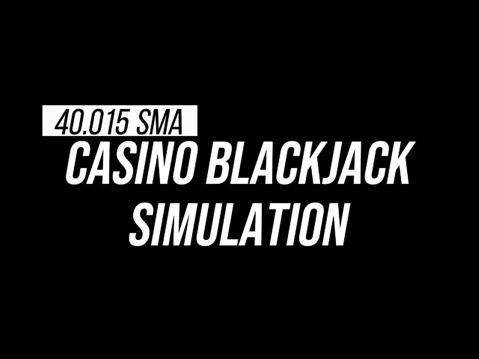Casino Blackjack Analysis 