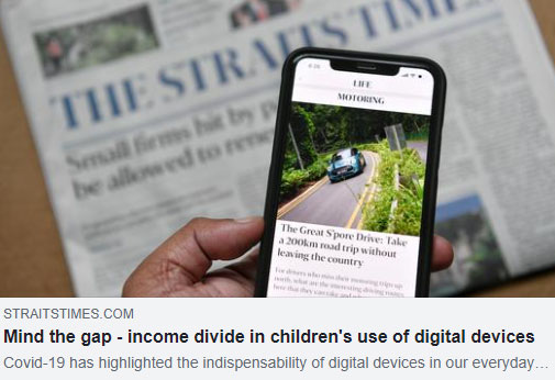 Mind the gap - income divide in childrens use of digital devices