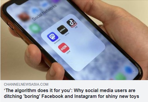 The algorithm does it for you Why social media users are ditching boring Facebook and Instagram for shiny new toys