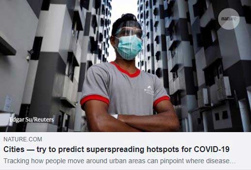 Cities  try to predict superspreading hotspots for COVID-19