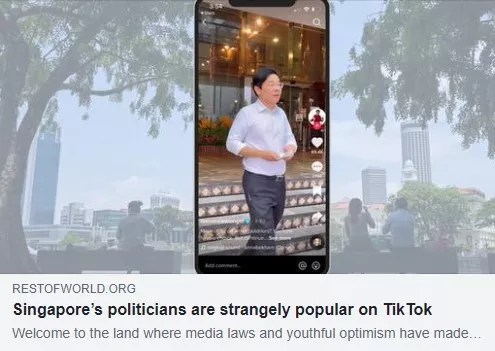 Singapores politicians are strangely popular on TikTok
