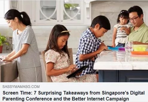 7 Surprising Takeaways about Screen Time from Singapores Digital Parenting Conference