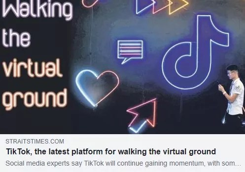 TikTok the latest platform for walking the virtual ground