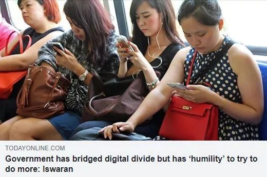 Government has bridged digital divide but has humility to try to do more Iswaran