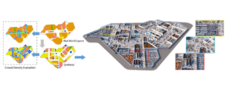 Crowd-driven Mid-scale Layout Design