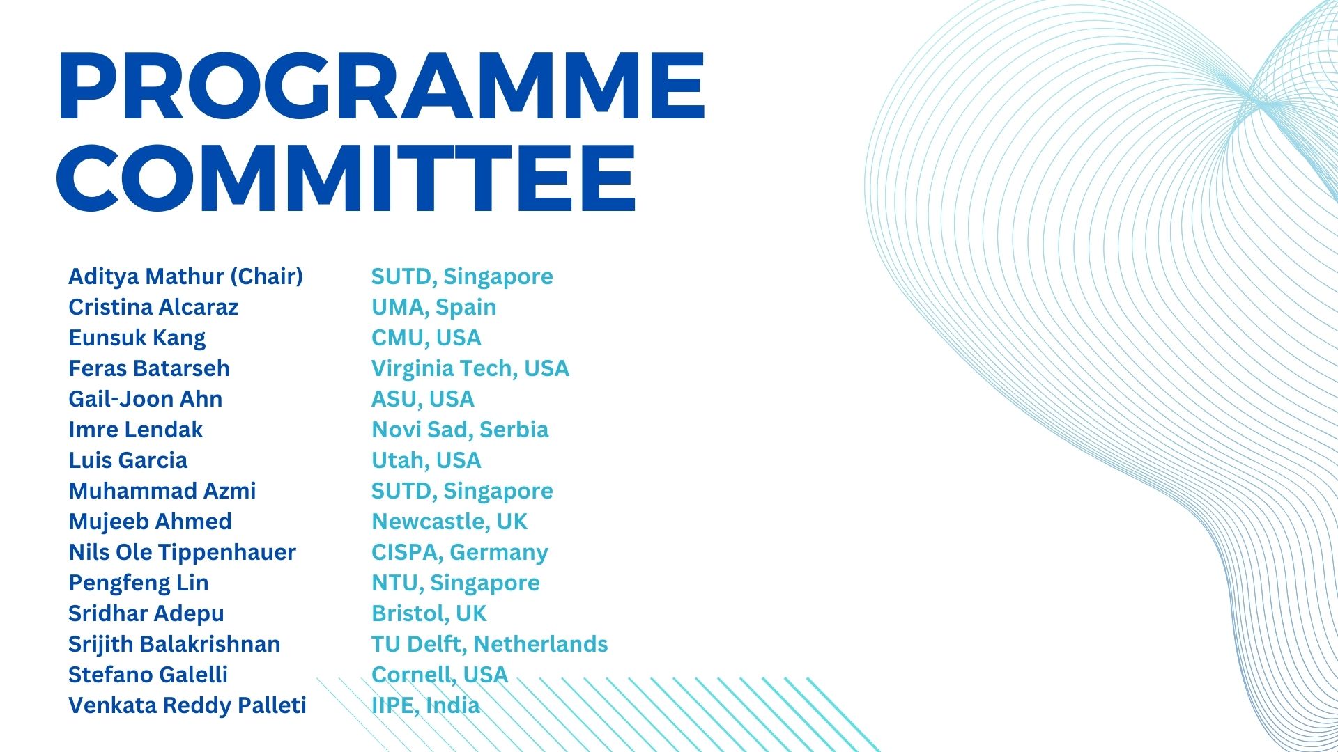 Programme committee for the DCS-Water24 Conference