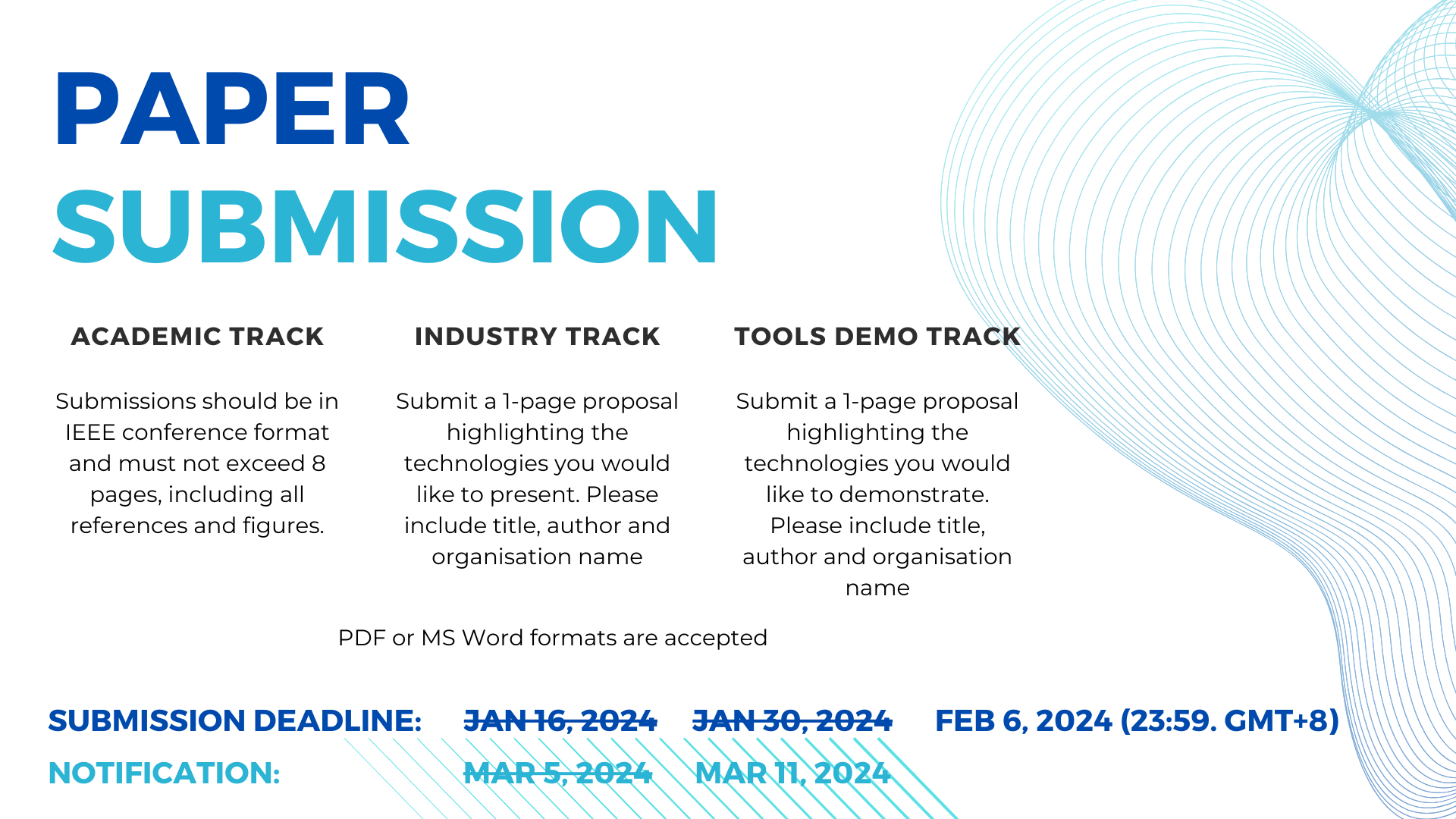Paper submission information for the DCS-Water24 Conference
