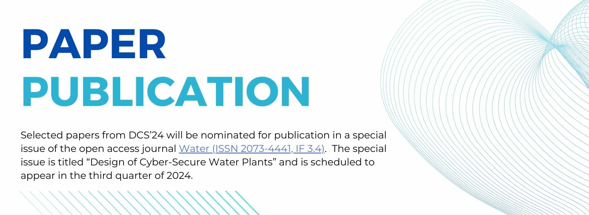 Paper publication information for the DCS-Water24 Conference