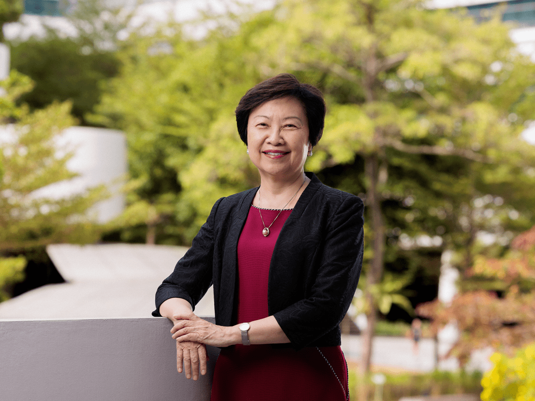 Prof Cheong Koon Hean presented the MND Medallion