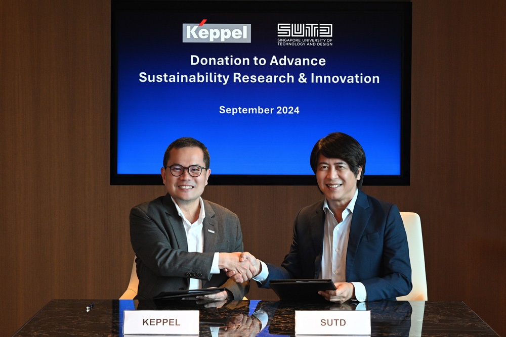 Keppel Pledges S500000 to Support SUTDs Sustainability Research  Innovation Efforts