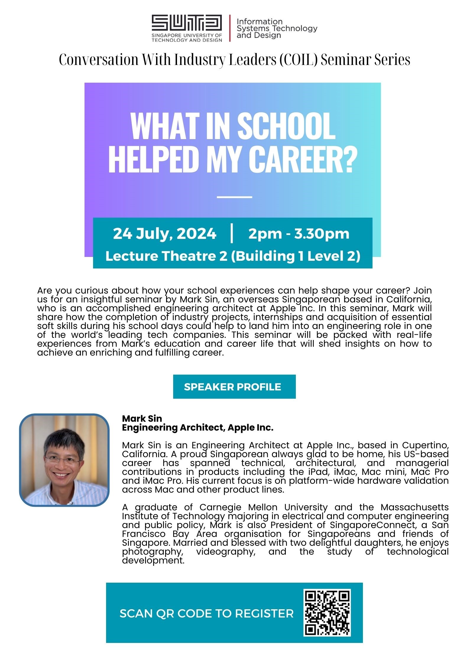 Mark Sin (Apple Inc.) - What in School Helped my Career?