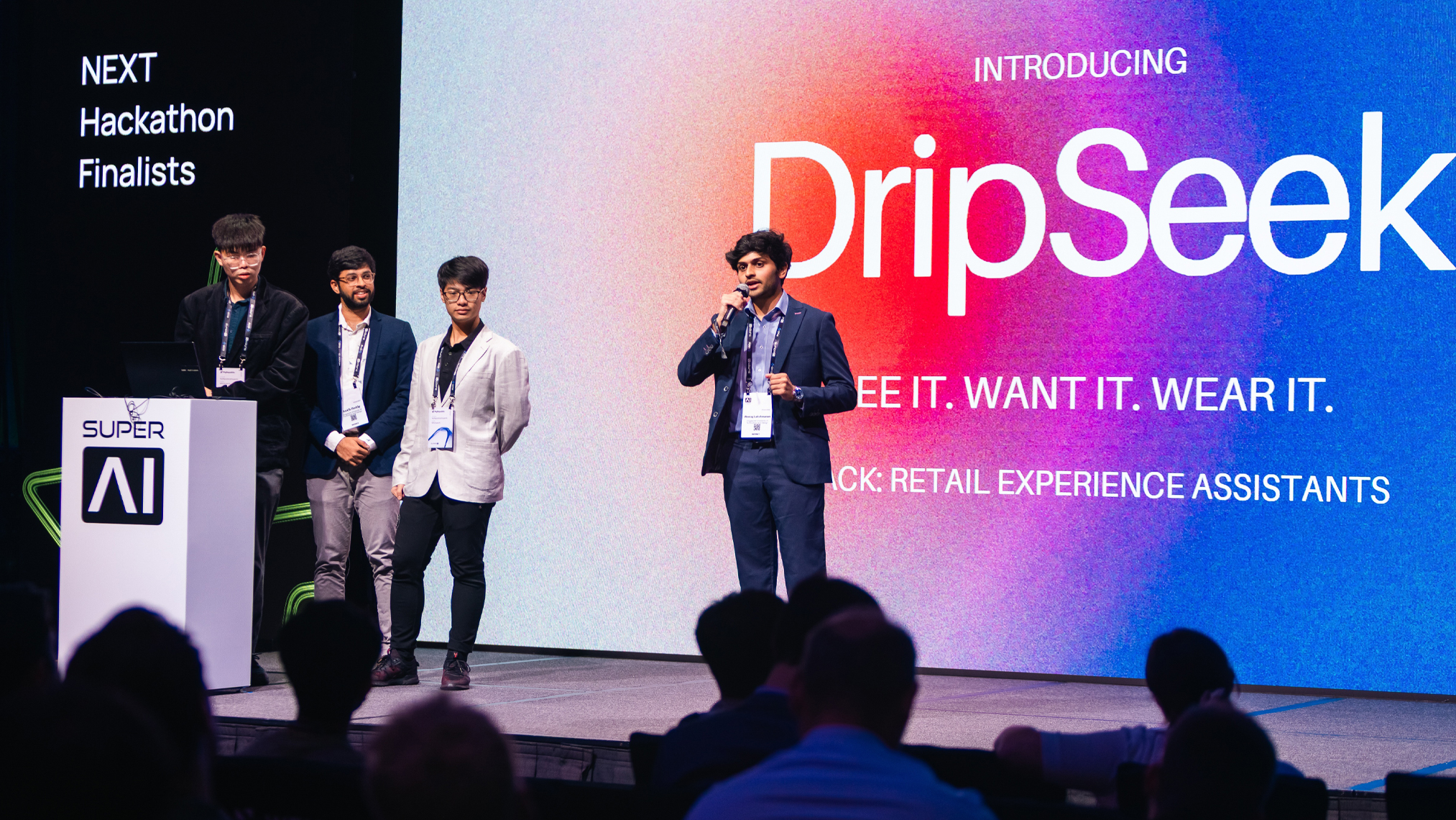 Winners in SuperAI NEXT Hackathon 2025 DripSeek