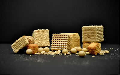 SUTD researchers developed simple method to upcycle okara using 3D printing