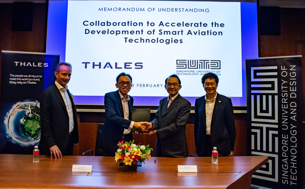SUTD and Thales collaborate to accelerate the development of smart aviation technologies
