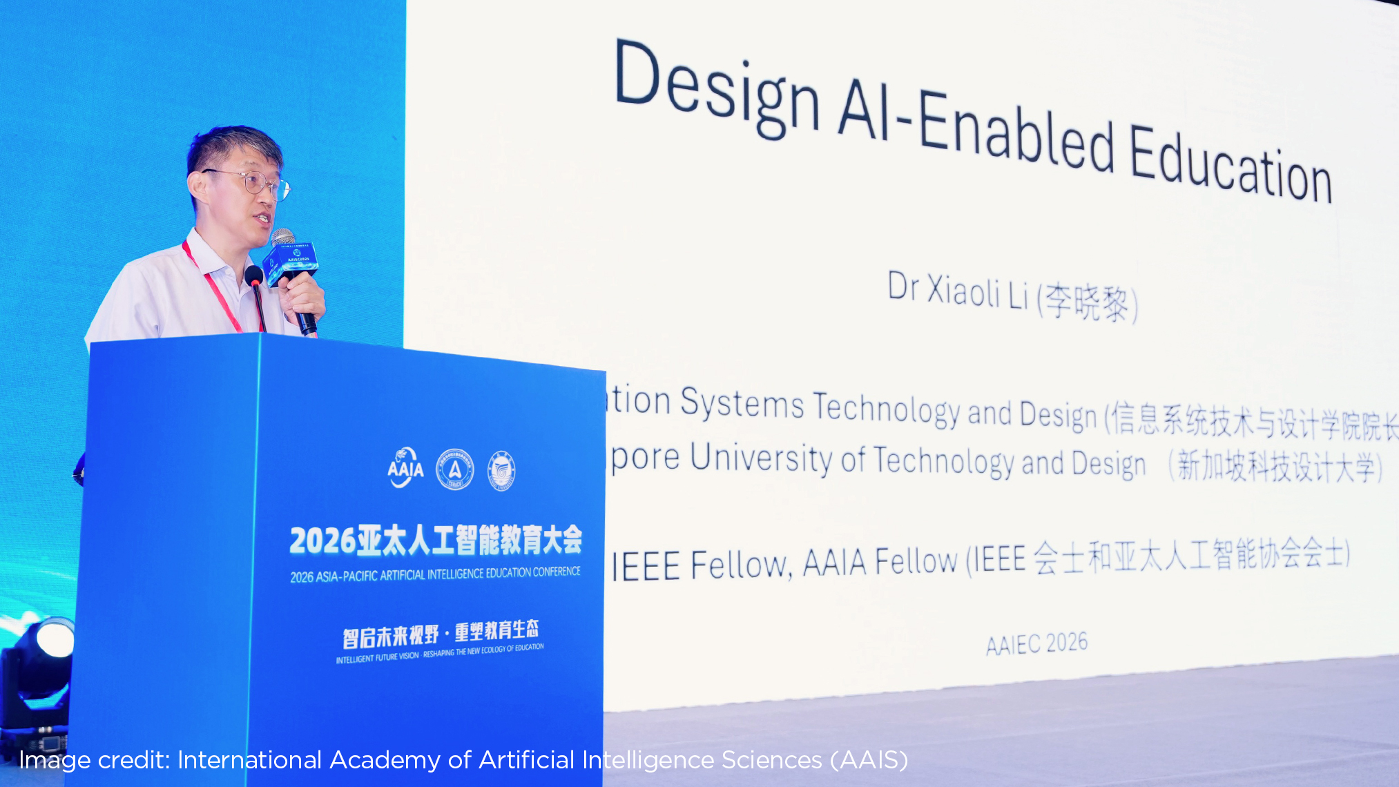 Keynote address by Prof Li Xiaoli at the 2026 Asia-Pacific Conference on Artificial Intelligence Education AAIEC 2026