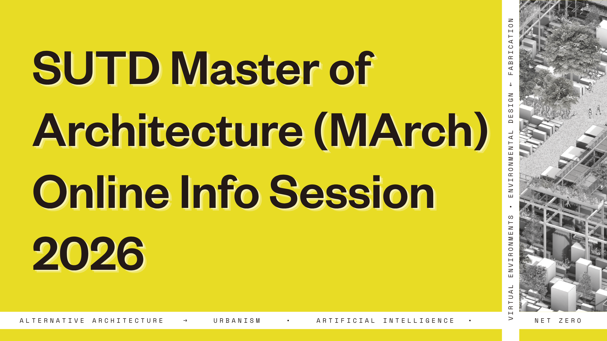 Master of Architecture information session for intake 2027